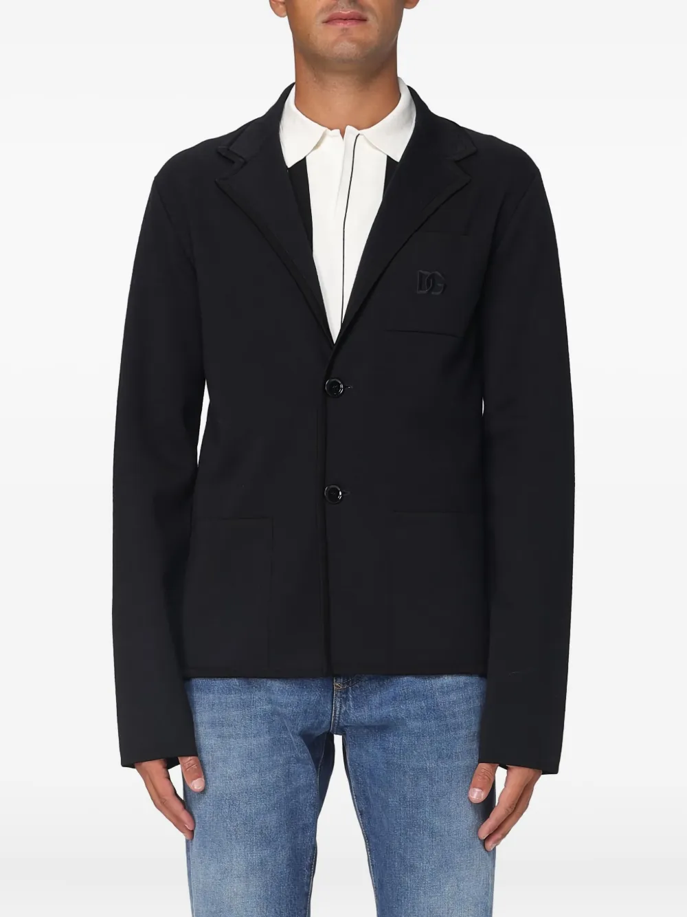 Dolce & Gabbana logo-detail blazer - Nero