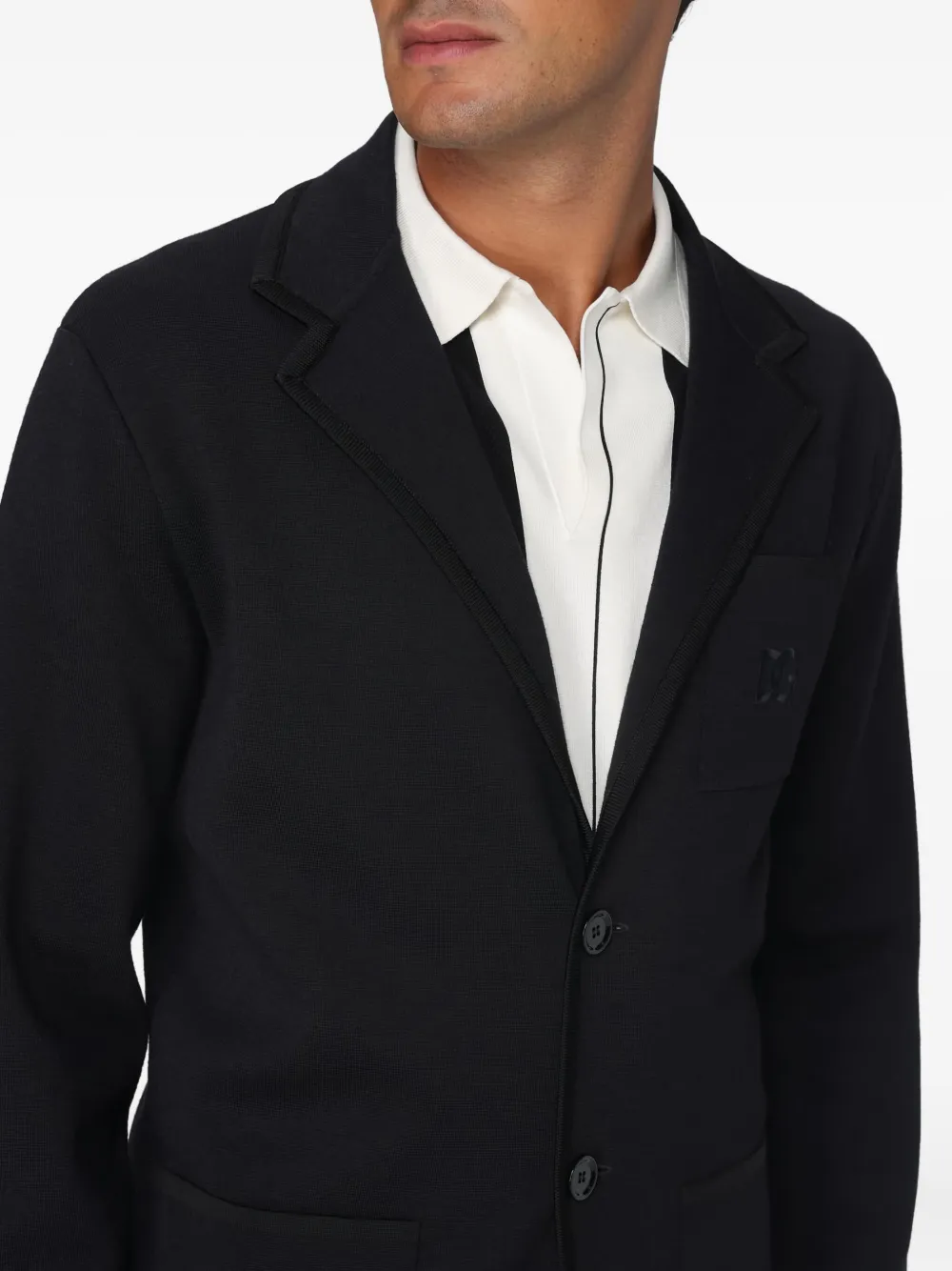 Dolce & Gabbana Blazer met logodetail Zwart