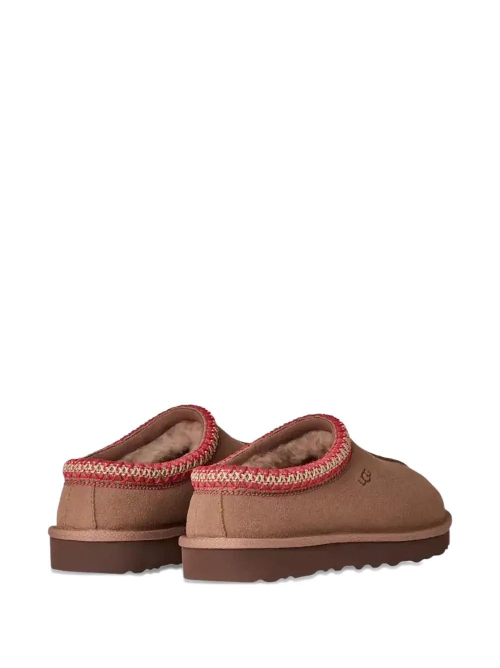 UGG Tasman II braided-trim sheepskin slippers Brown