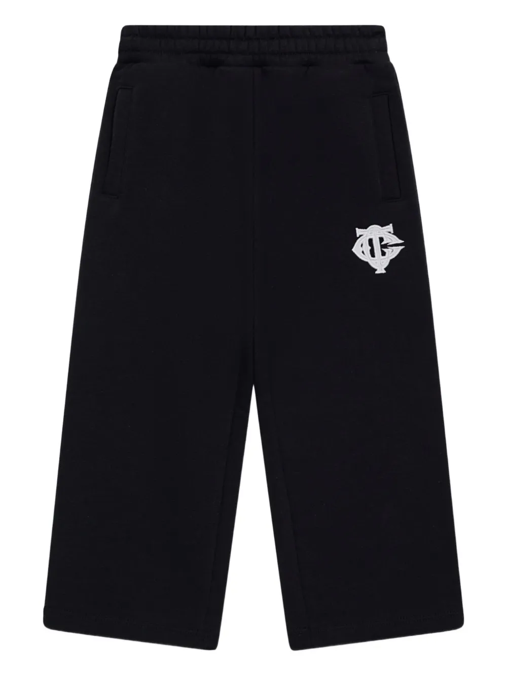 THE COUTURE CLUB KIDS logo-embroidered pocket trousers | Black | Image 1