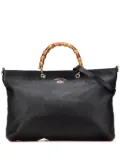 Gucci Pre-Owned 2000-2015 Large Calfskin Bamboo Shopper satchel - Black