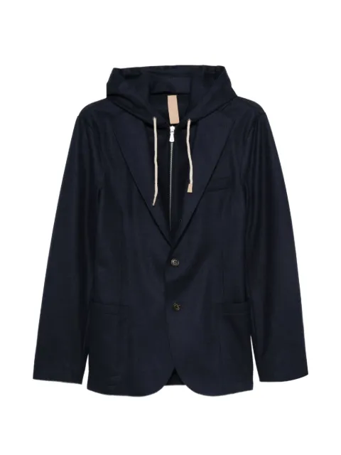 Eleventy hooded buttoned jacket