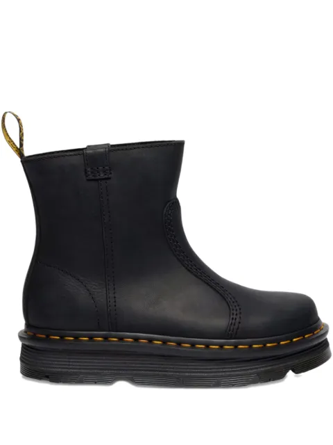 Dr. Martens  Zebzag Rigger slip-on leather boots