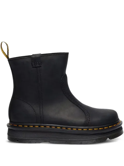 Dr. Martens Zebzag Rigger slip-on leather boots