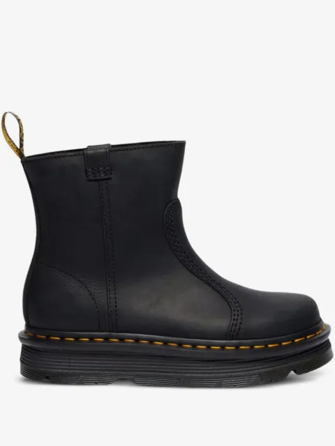 Dr. Martens Zebzag Rigger slip-on leather boots