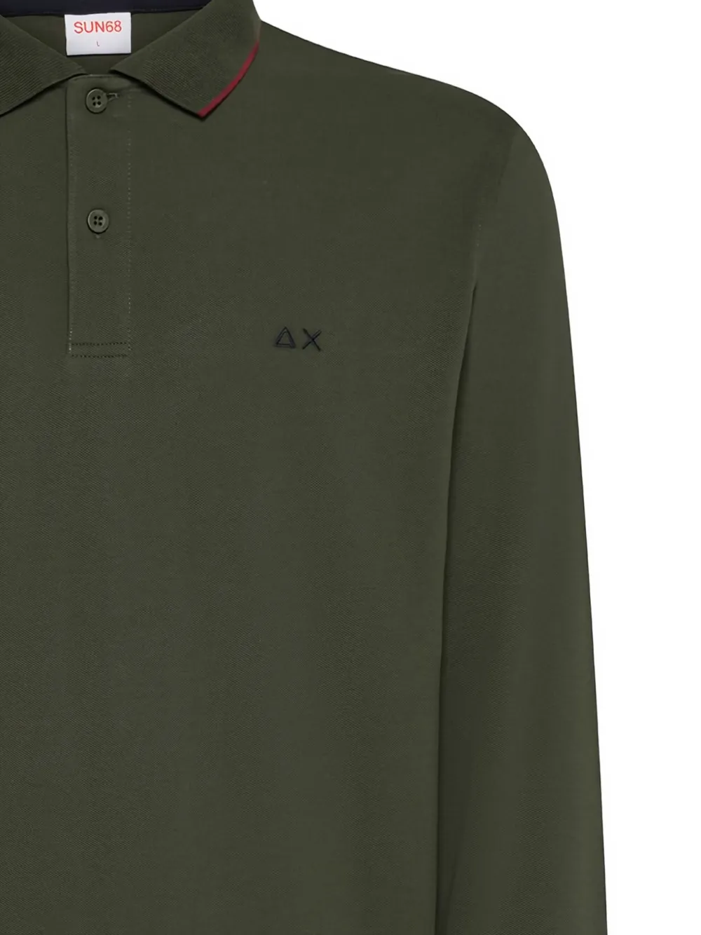 Sun68 long-sleeve logo polo shirt | Image 2