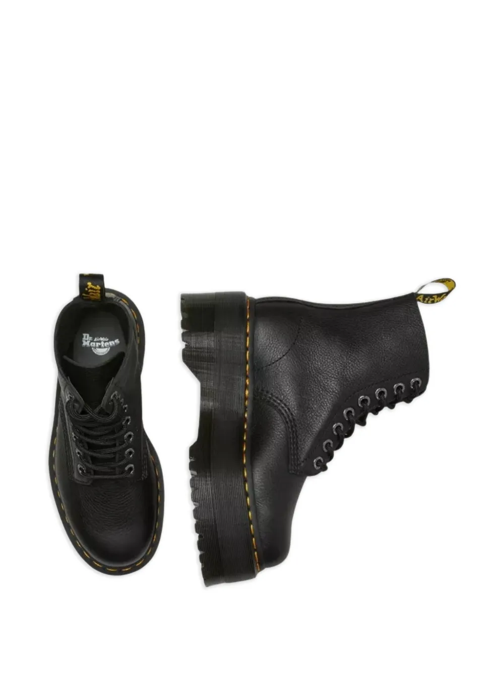 Dr. Martens Laarzen met plateauzool Zwart
