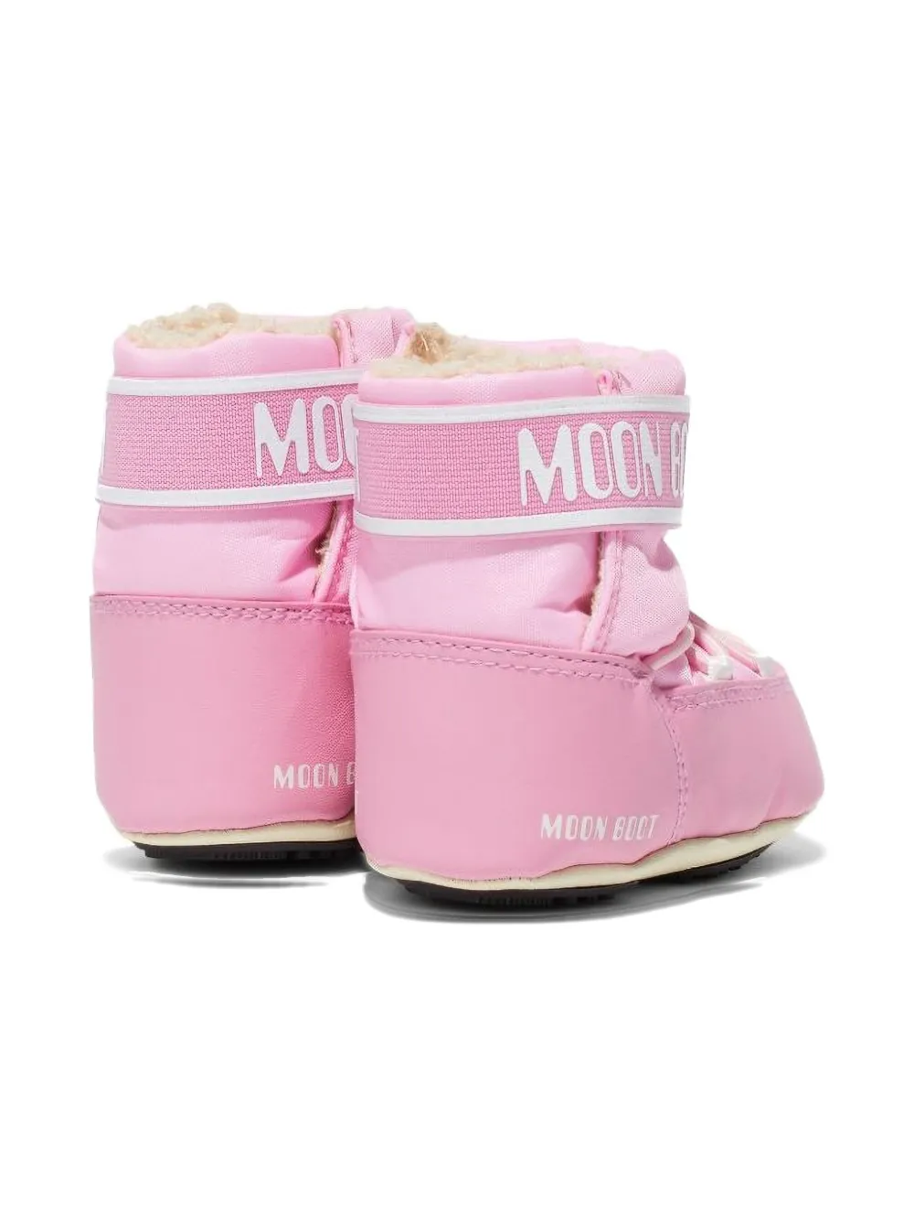 Moon Boot Kids Crib logo strap boots Roze