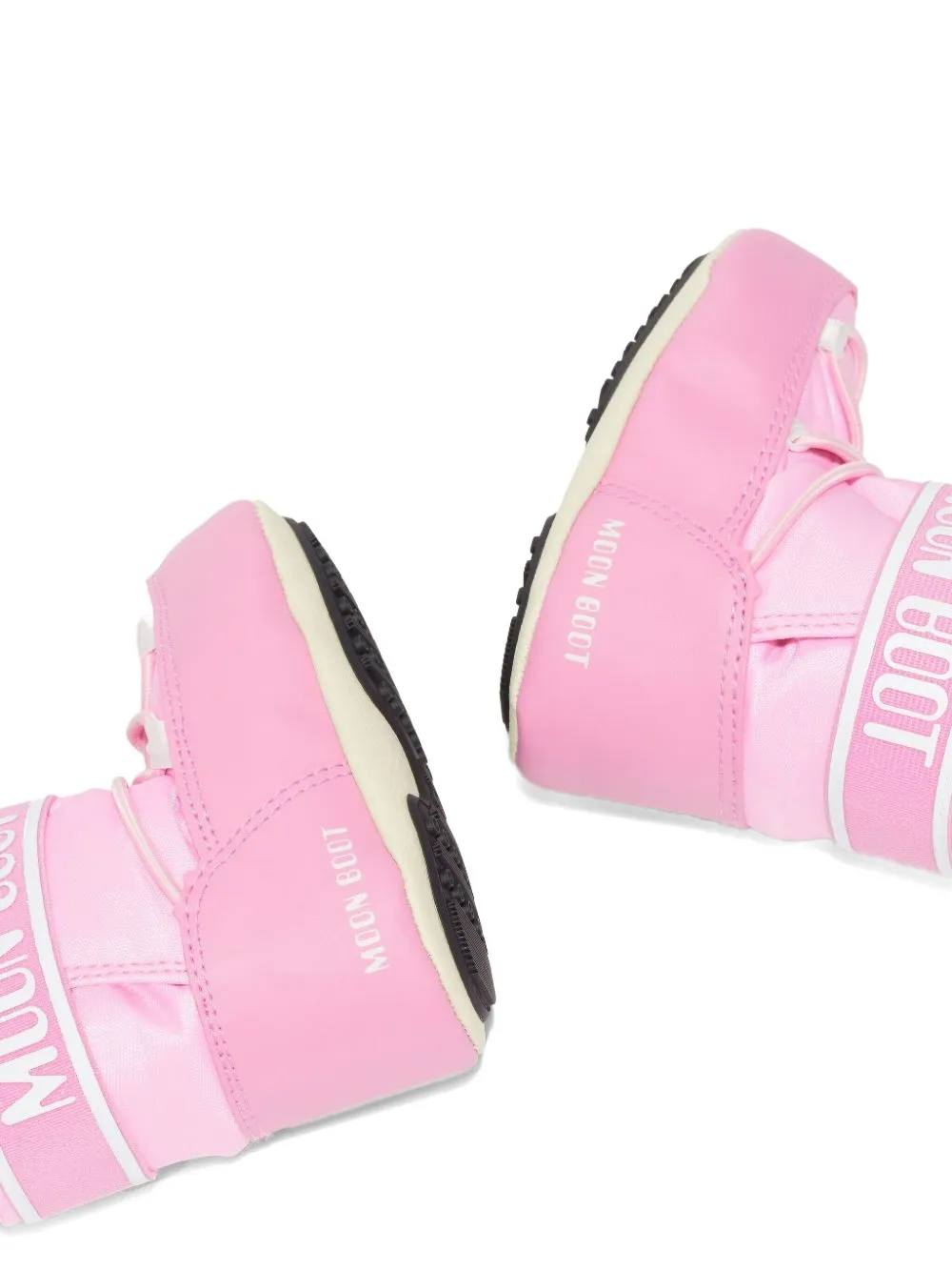 Moon Boot Kids Crib logo strap boots Roze