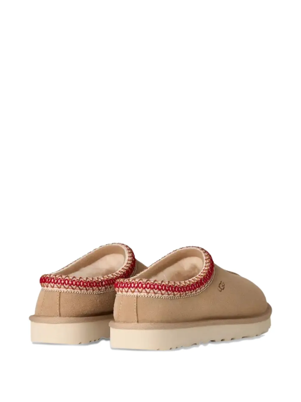 UGG Tasman II braided-trim sheepskin slippers Neutrals