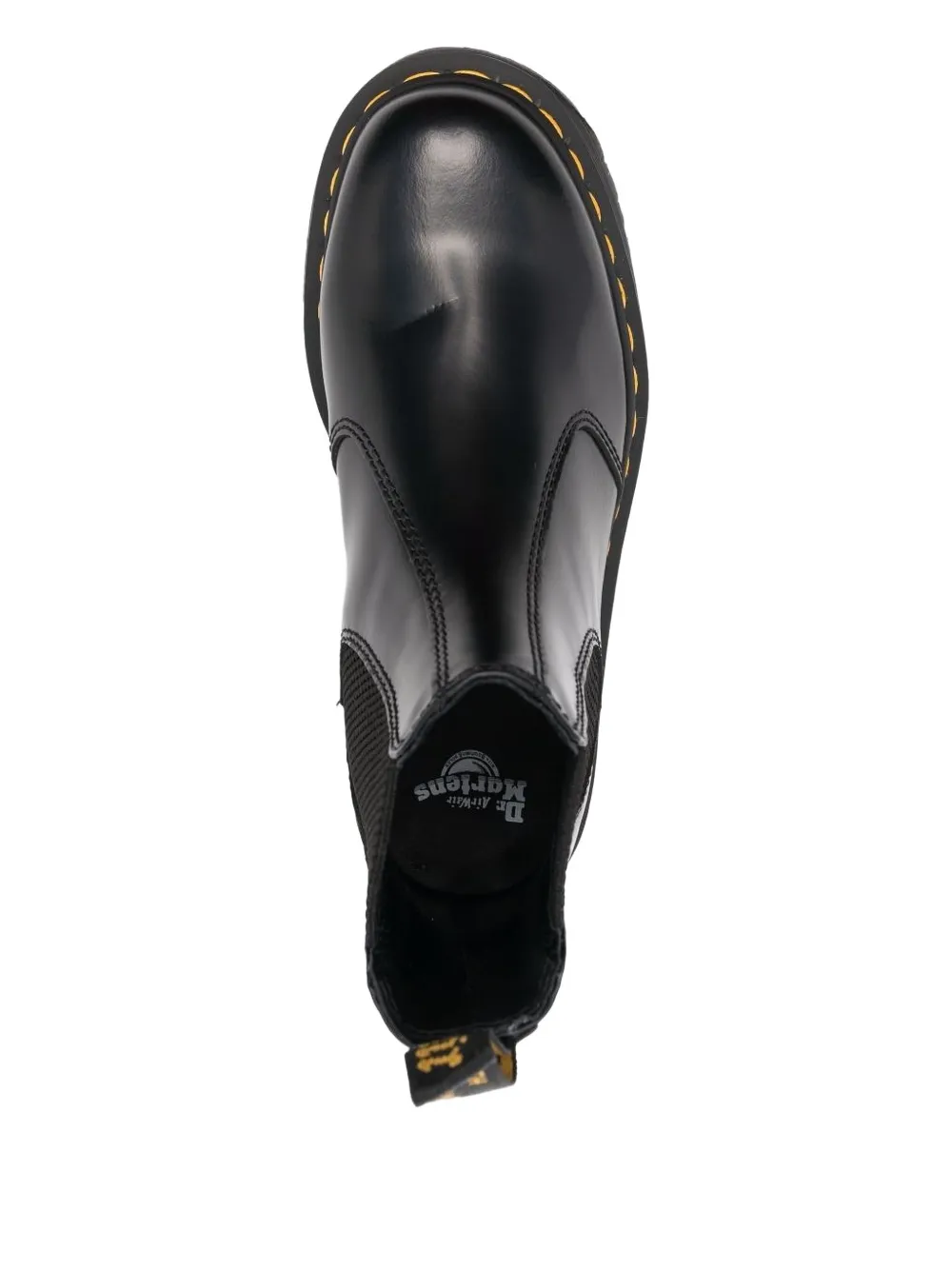Dr. Martens 50mm 2976 Quad Leather Platform Chelsea Boots In Black