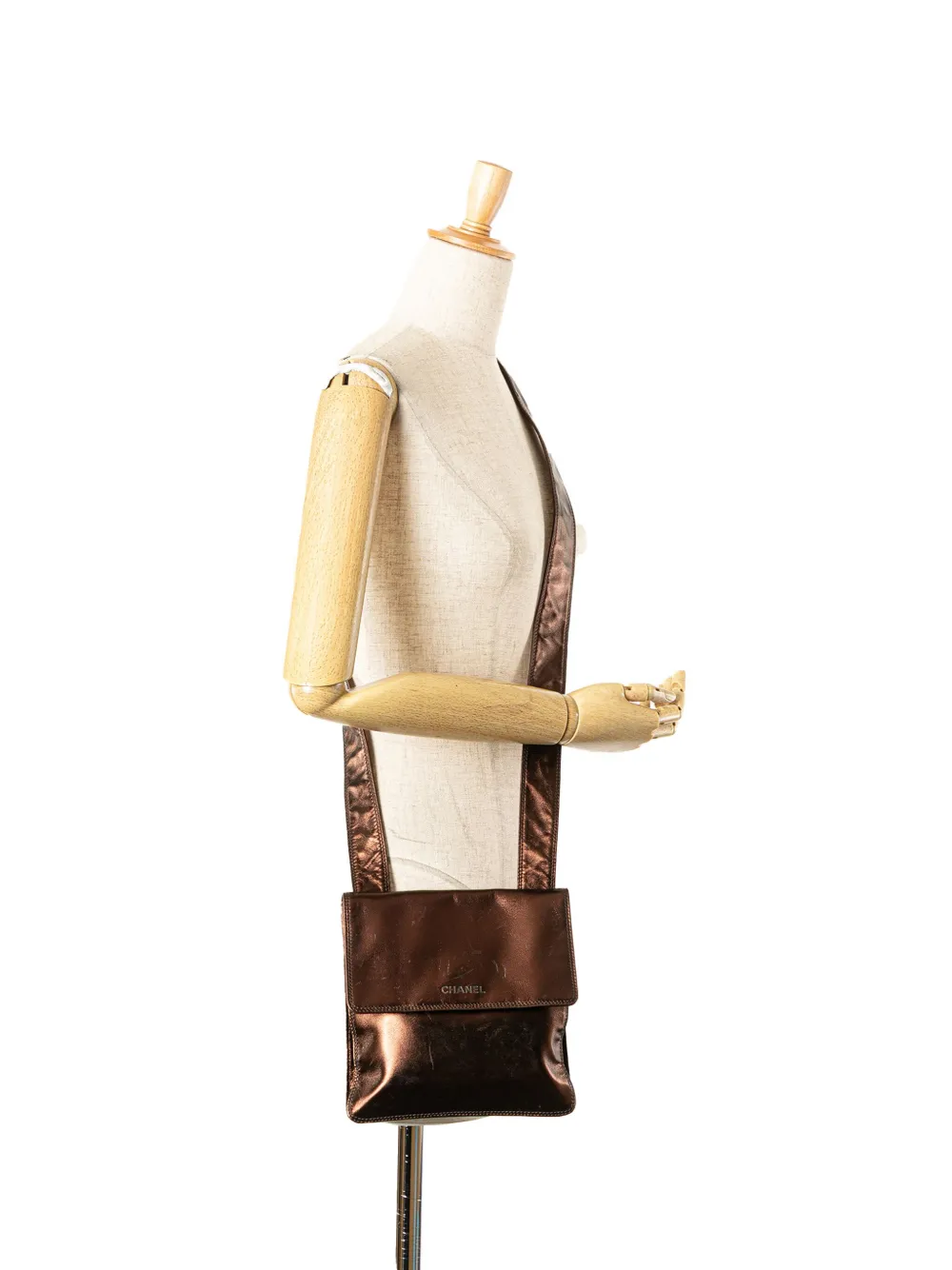 CHANEL Pre-Owned 1997-1999 Metallic Lambskin Flap crossbody bag | Pre-Owned | Image 2
