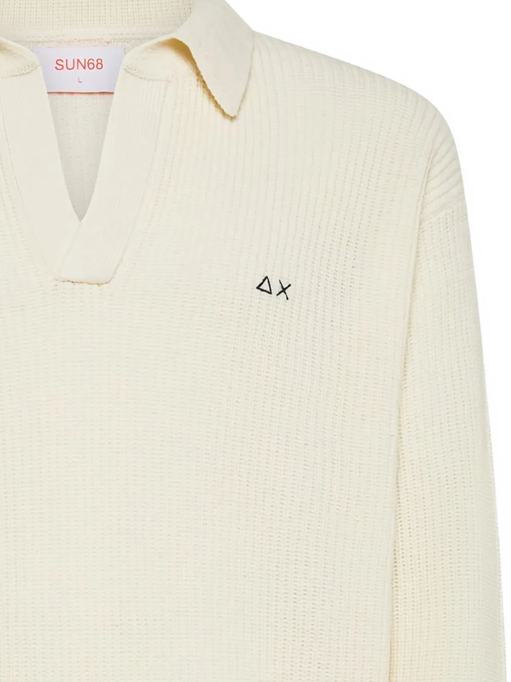 Sun68 ribbed-knit sweater - Beige