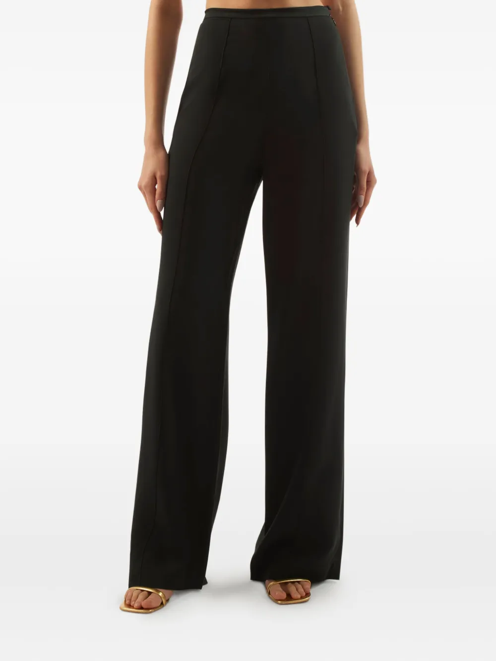 Taller Marmo Marlene broek met naaddetail Zwart