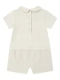 Fendi Kids peter-pan collar FF-pattern shorties - Neutrals