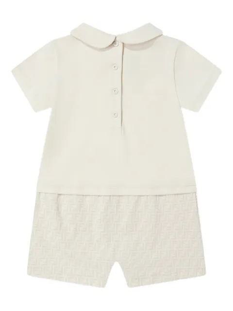 Fendi Kids peter-pan collar FF-pattern shorties 
