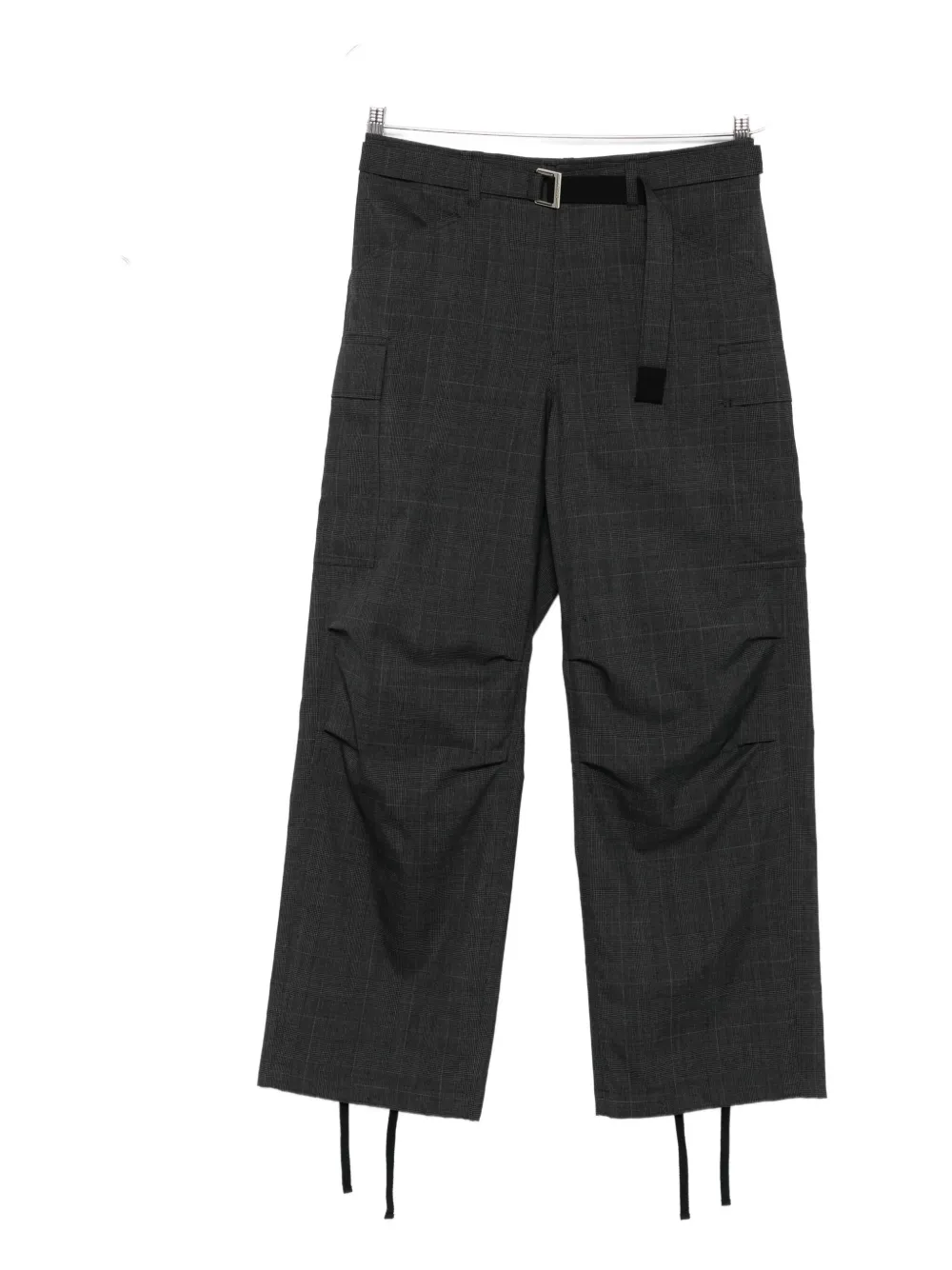 Sacai belted cargo trousers Grijs