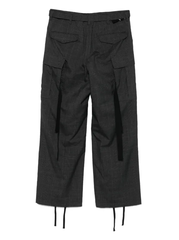 Sacai ベルテッド カーゴパンツ | グレー | FARFETCH JP