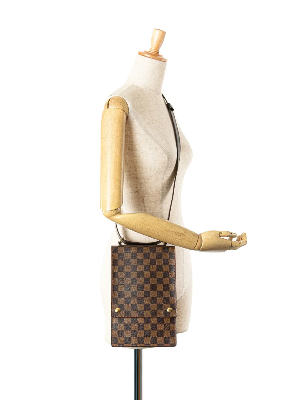 Louis Vuitton Pre-Owned 2001 Damier Ebene Portobello crossbody bag | Pre-Owned | Image 2