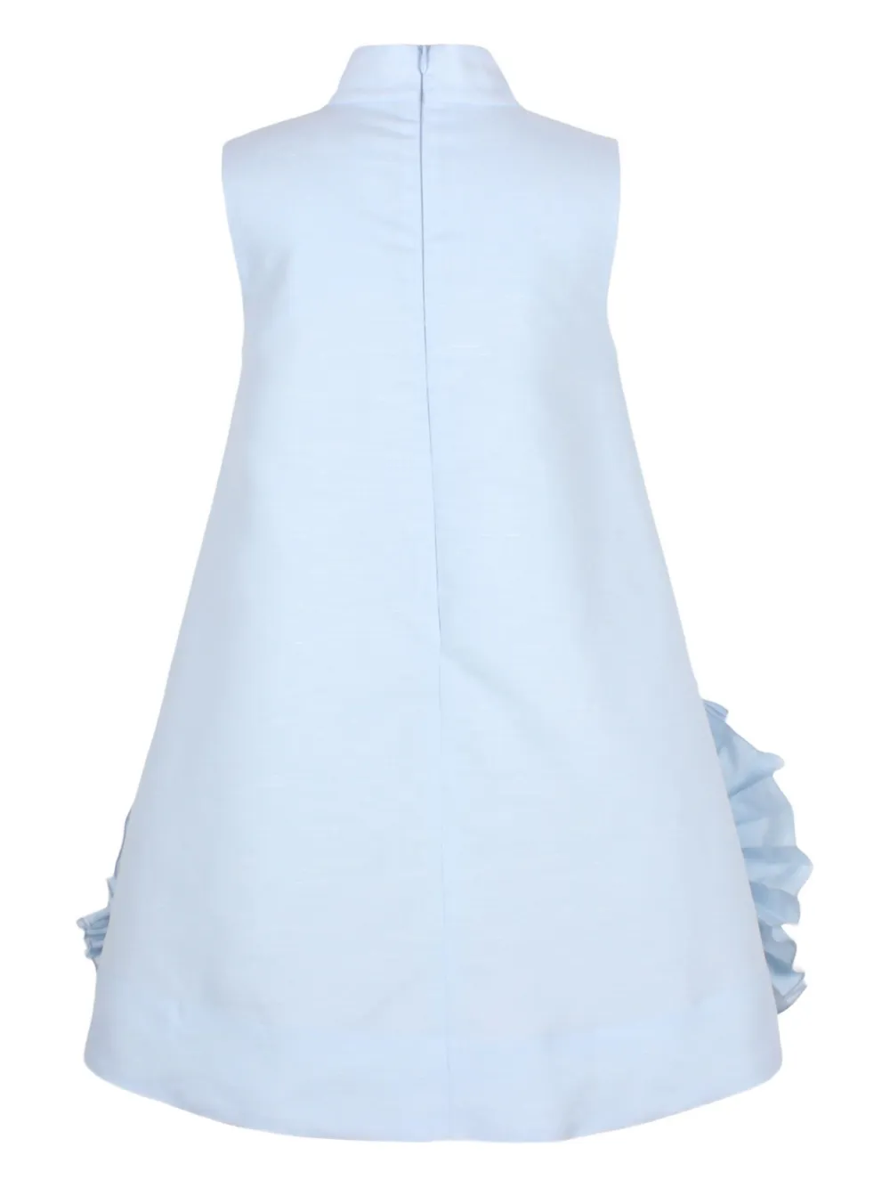 Jessie And James Ruffle-detail Shift Dress In Blue