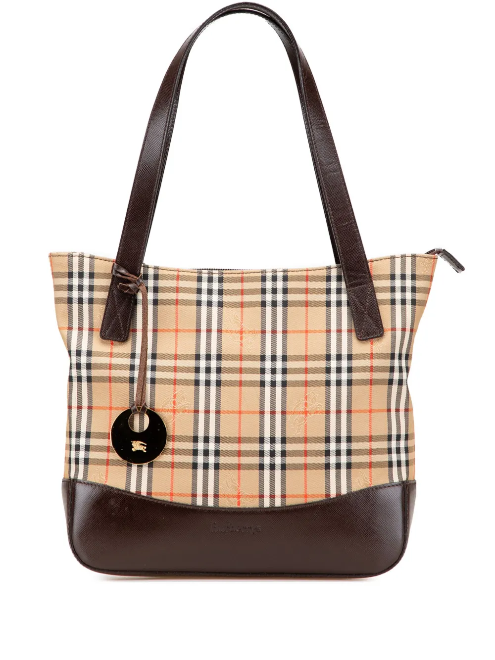 Burberry Pre-Owned 2000-2017 Haymarket Check Canvas tote bag - ブラウン Burberry Pre-Owned 2000-2017 Haymarket Check Canvas tote bag - ブラウン