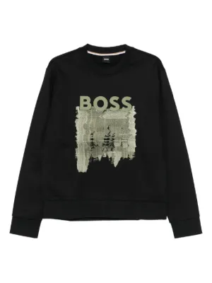 BOSS ロゴ スウェットシャツ | ブラック | FARFETCH JP
