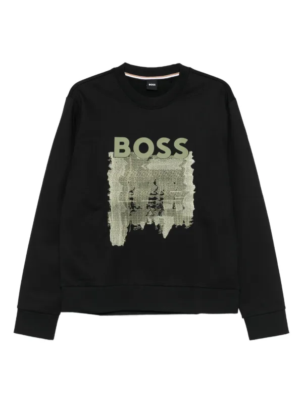 BOSS ロゴ スウェットシャツ | ブラック | FARFETCH JP