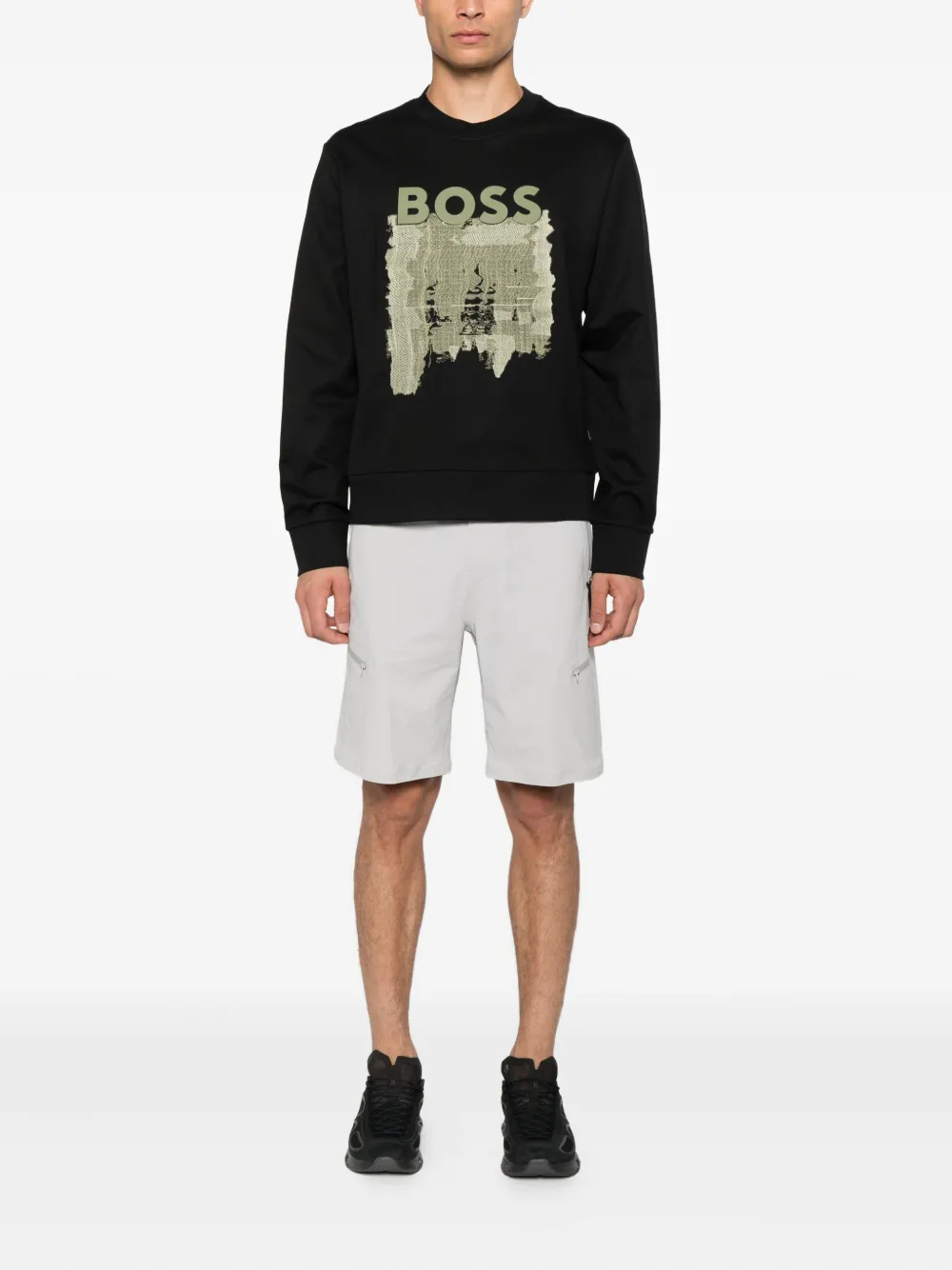BOSS logo-print cotton sweatshirt | Sweatshirts | Image 2