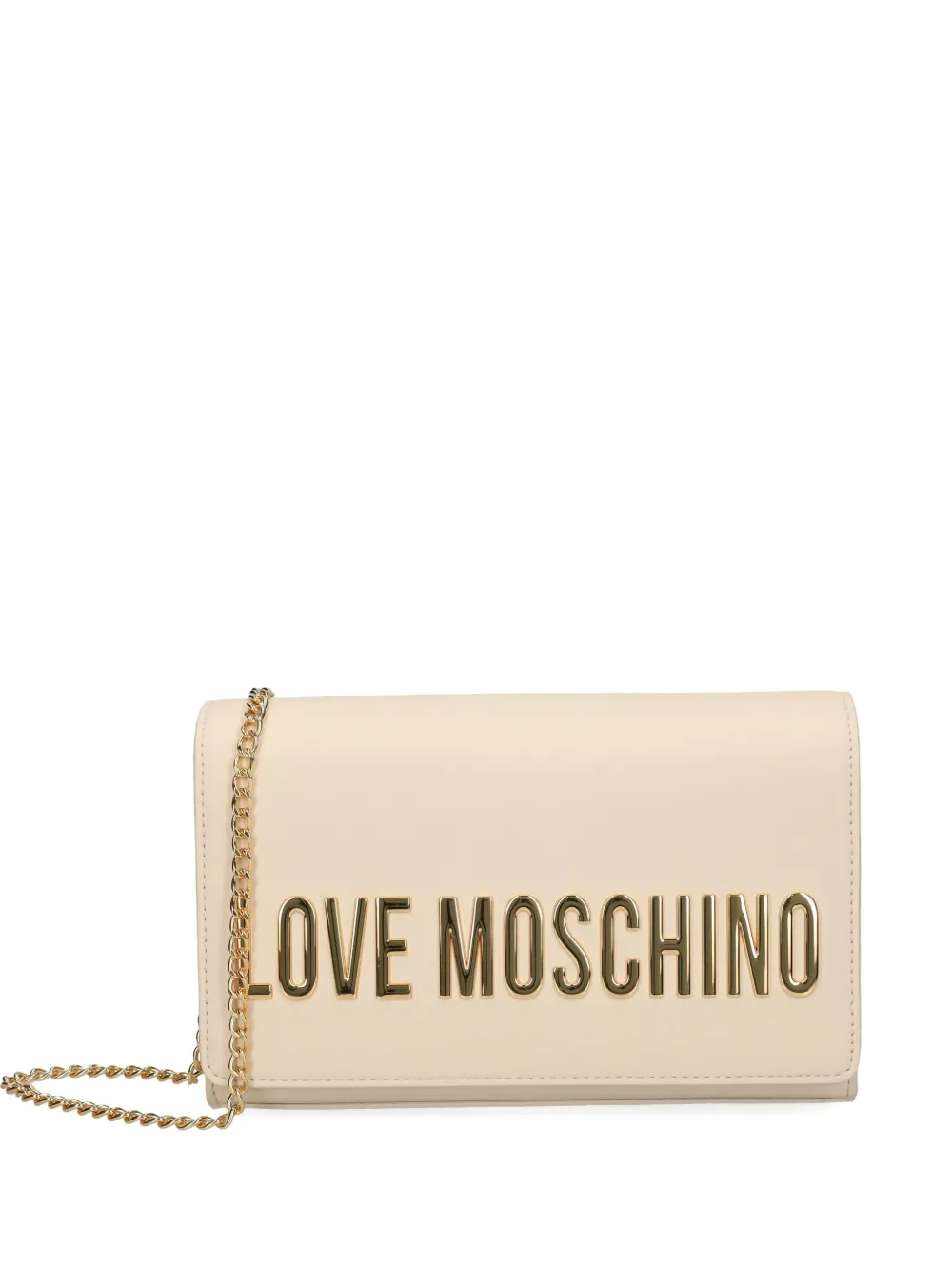 Love Moschino logo-plaque cross body bag - Toni neutri