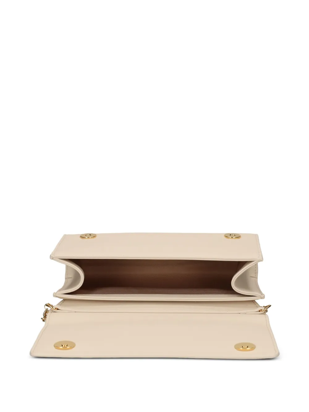 Love Moschino Crossbodytas met logoplakkaat Beige