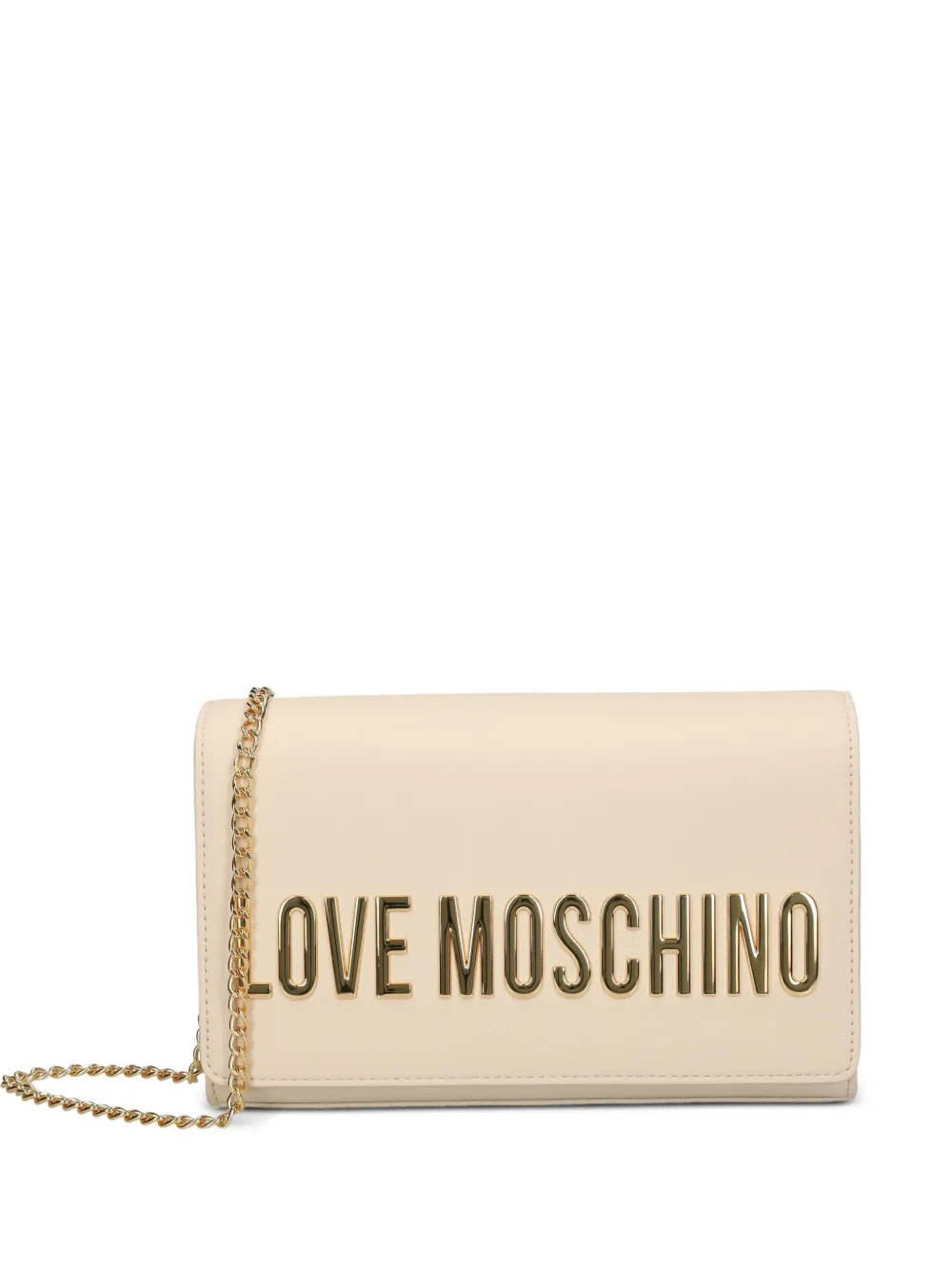 Love Moschino Crossbodytas met logoplakkaat Beige