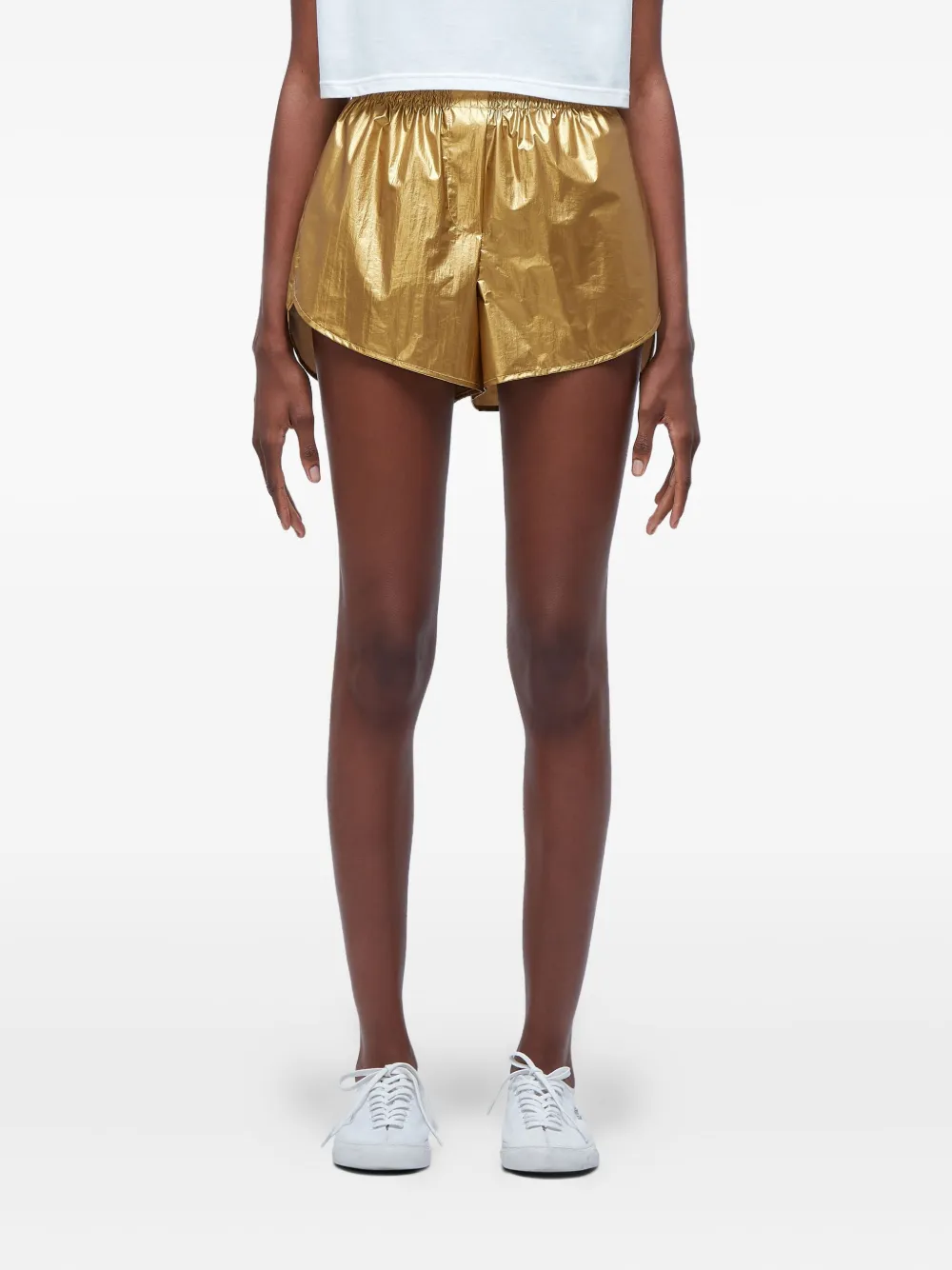 Osklen Metallic shorts Goud