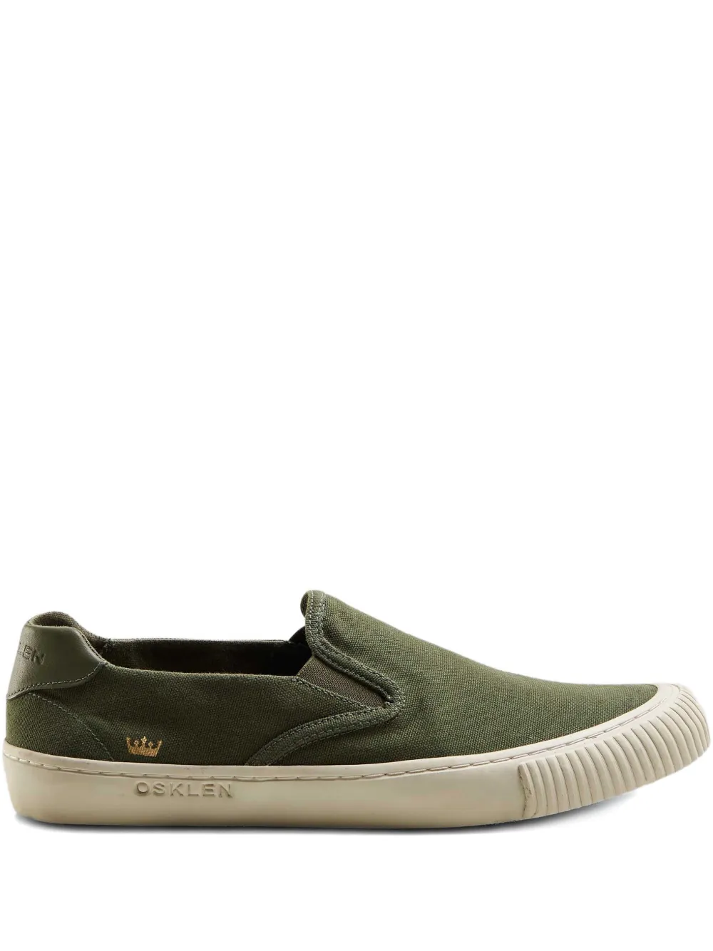 Osklen cotton slip-on sneakers Green
