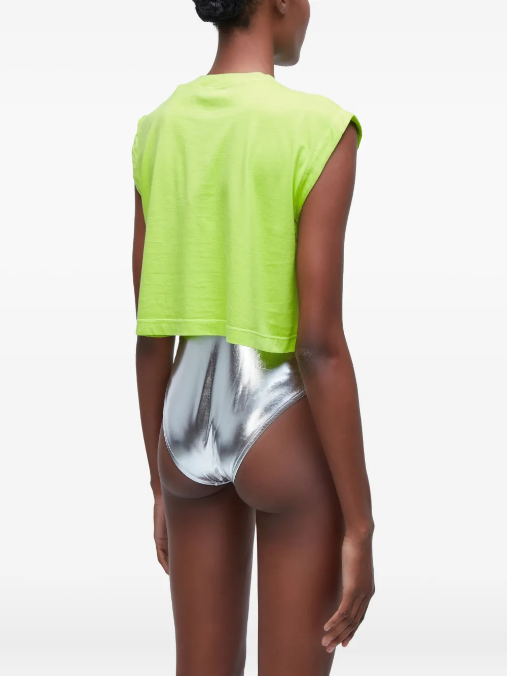 Osklen Mouwloze cropped top Groen
