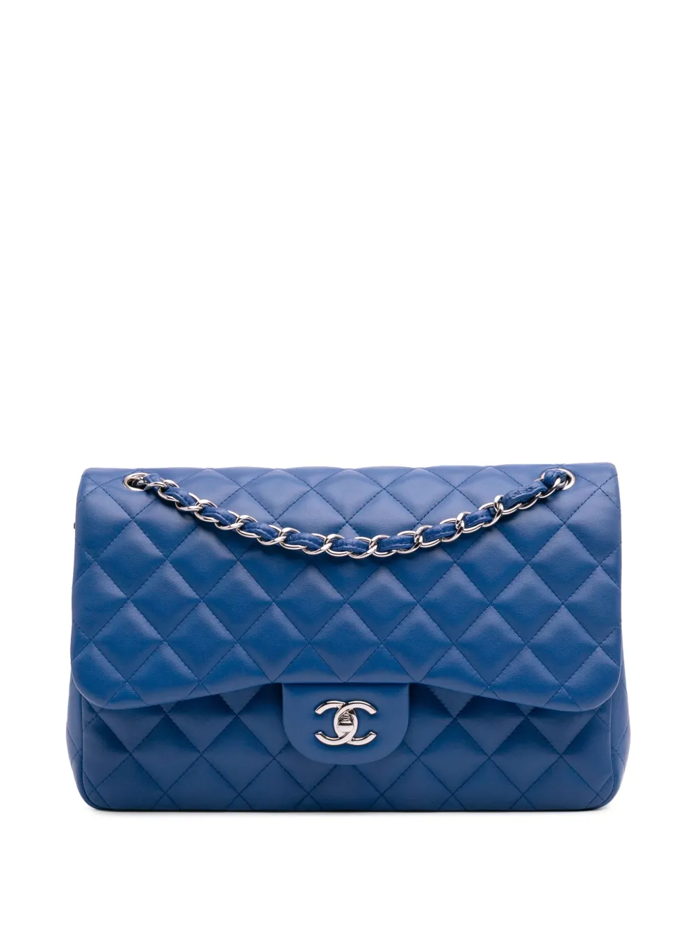CHANEL Pre-Owned 2016-2017 Jumbo Classic Lambskin Double Flap shoulder CHANEL Pre-Owned 2016-2017 Jumbo Classic Lambskin Double Flap shoulder