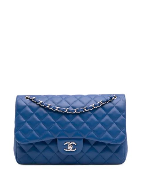 CHANEL Pre-Owned 2016-2017 Jumbo Classic Lambskin Double Flap shoulder bag