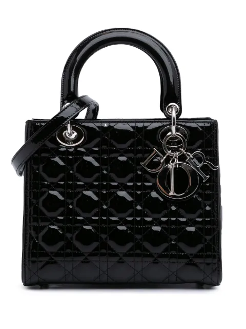 Christian Dior Pre-Owned 2013 mittelgroße Cannage Lady Dior Satchel-Tasche