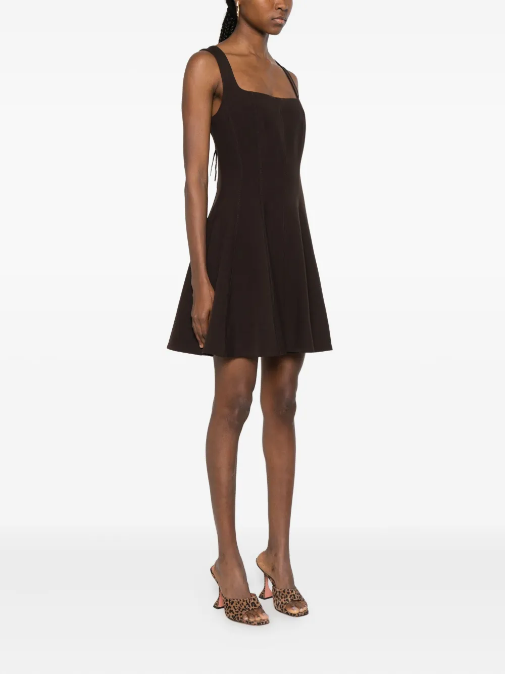 Simkhai Mini-jurk met vierkante hals Bruin
