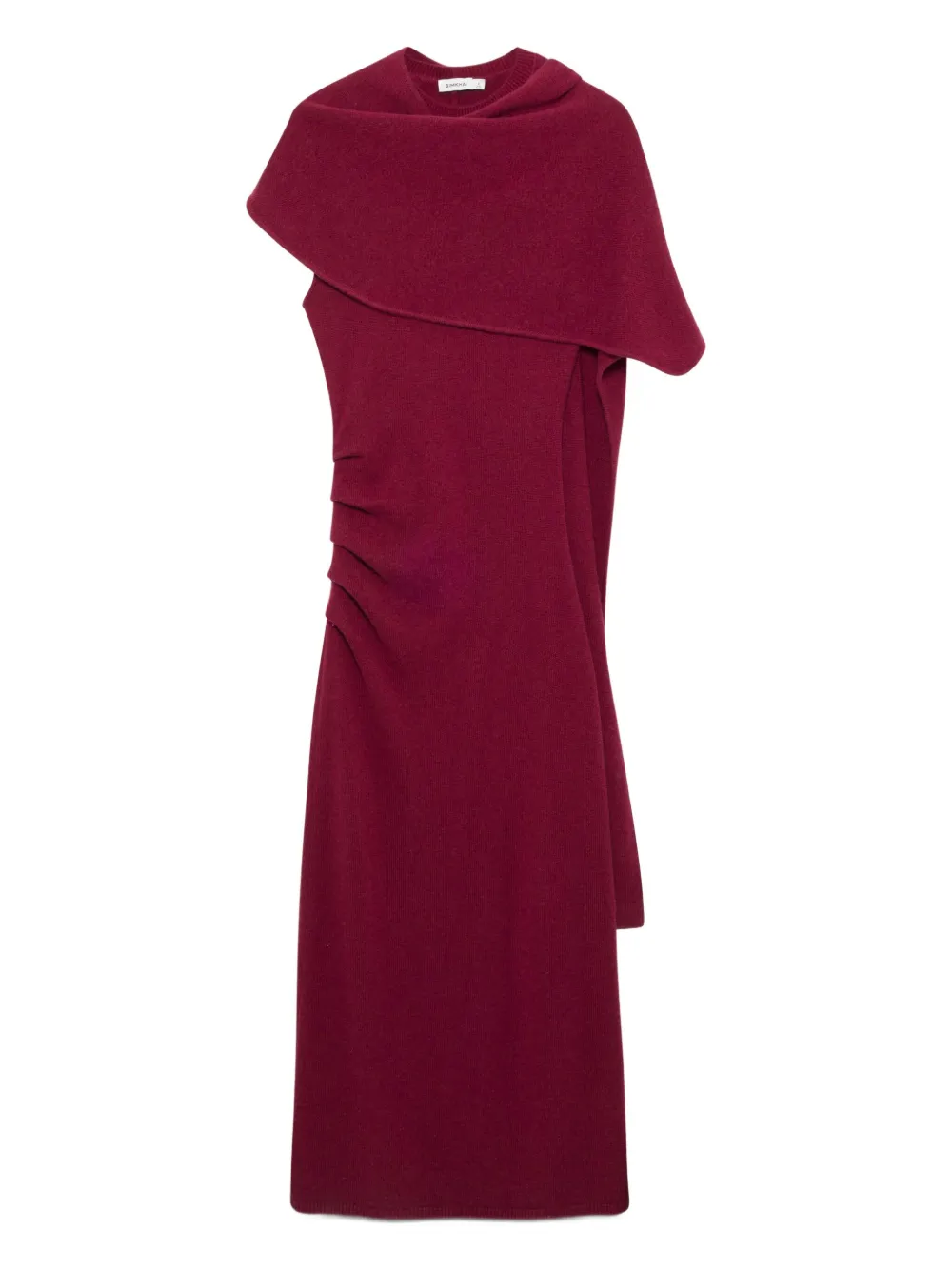 Simkhai Hathaway draped dress - レッド Simkhai Hathaway draped dress - レッド