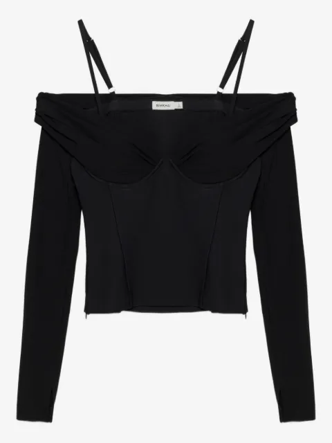 SIMKHAI  draped off-shoulder top