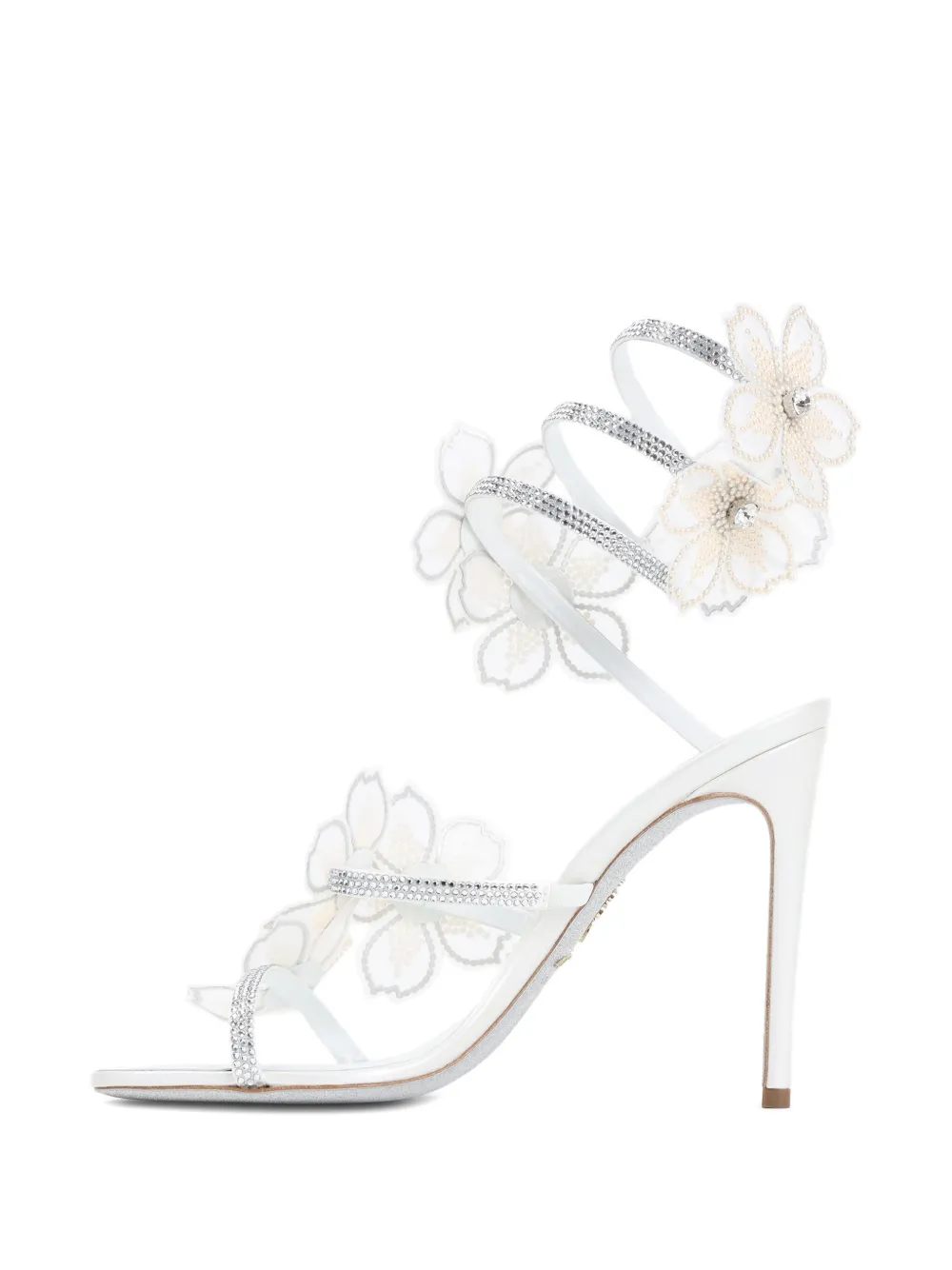 René Caovilla 80mm Floriane sandals Neutrals