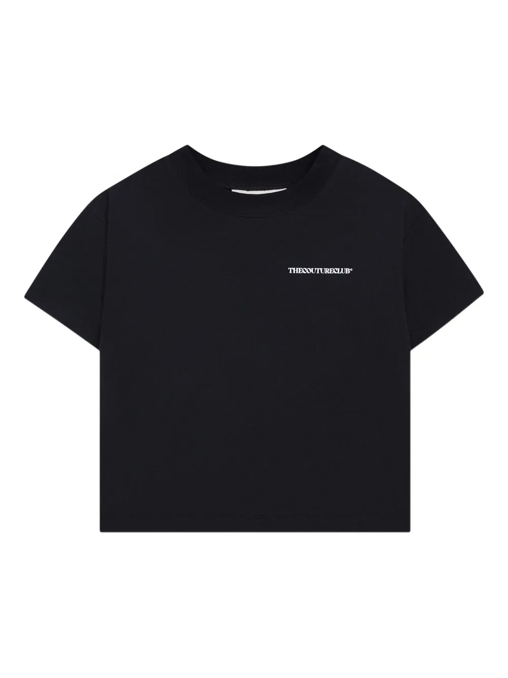 THE COUTURE CLUB KIDS logo-print cropped t-shirt | Blue | Image 1