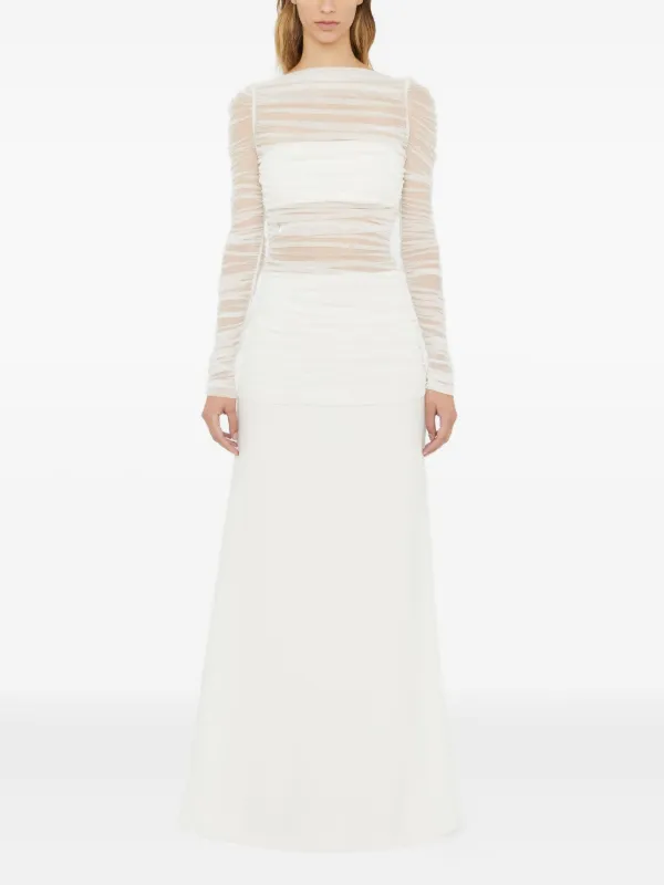christopher esber mesh dress Christopher Esber Contrast Sheer Panel Dress Rent a Dress