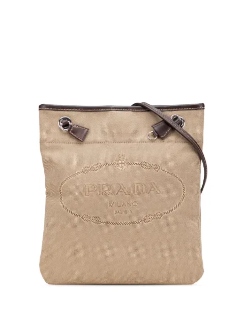 Prada Pre-Owned 2013-2025 Canvas Canapa Logo crossbody bag