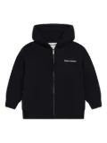 THE COUTURE CLUB KIDS zip-front hooded top - Black