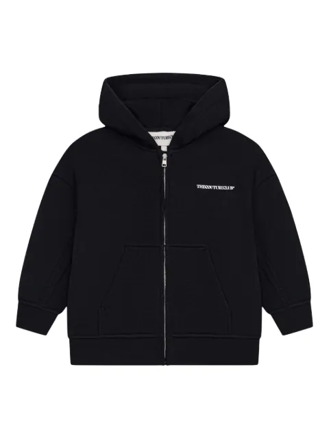 THE COUTURE CLUB KIDS zip-front hooded top