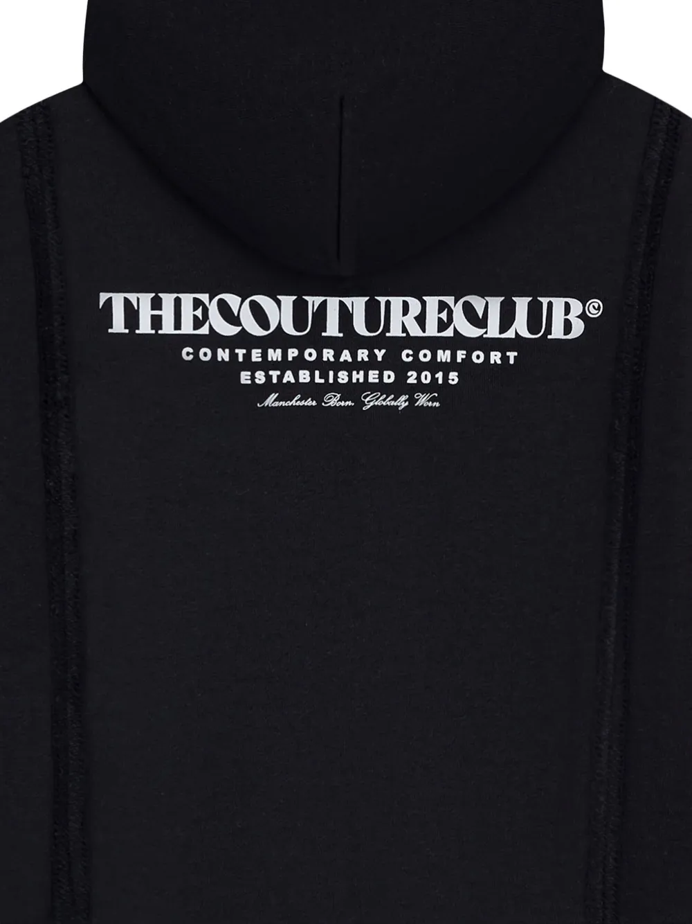 THE COUTURE CLUB KIDS zip-front hooded top Zwart