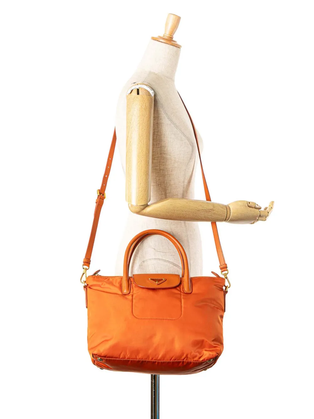 Prada Pre-Owned 2013-2025 Saffiano Trimmed Tessuto satchel | Pre-Owned | Image 2