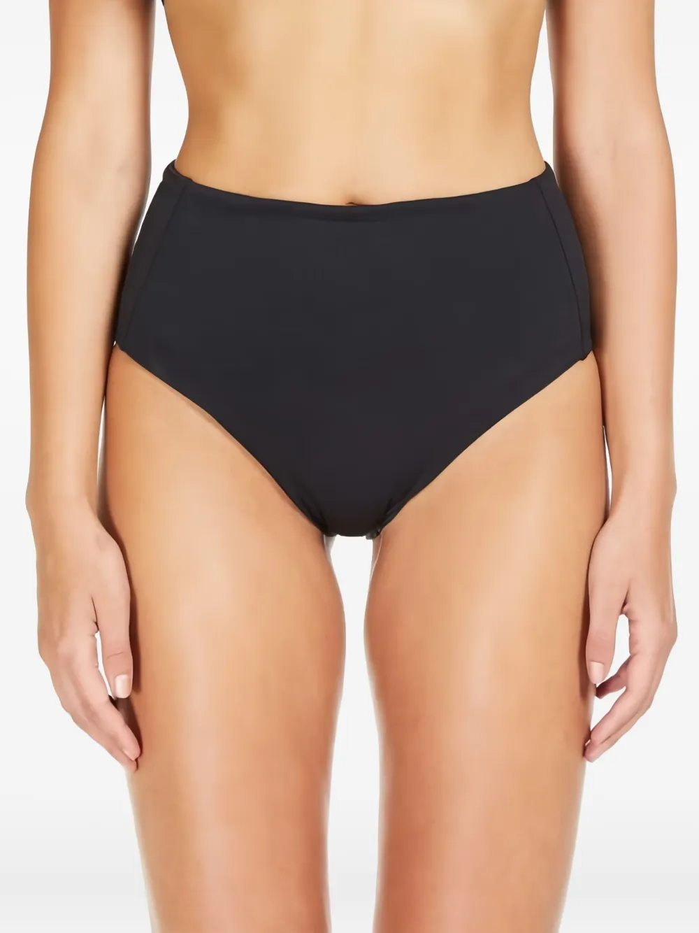 Max Mara High-waisted Bikini Briefs In Black