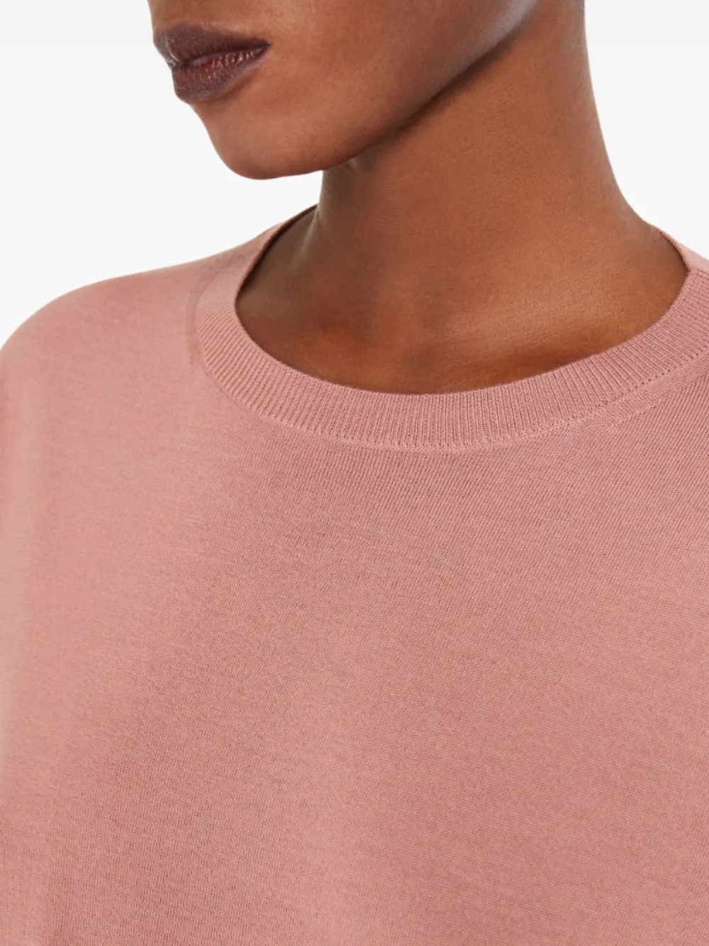 'S Max Mara Amici three-quarter sleeve round-neck sweater Roze